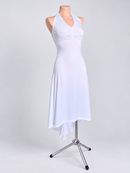 Halter dance dress three-quarter front