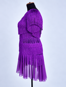 Fringe dance dress side profile