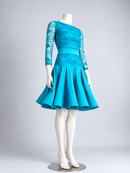 Ballroom dress three-quarter front view