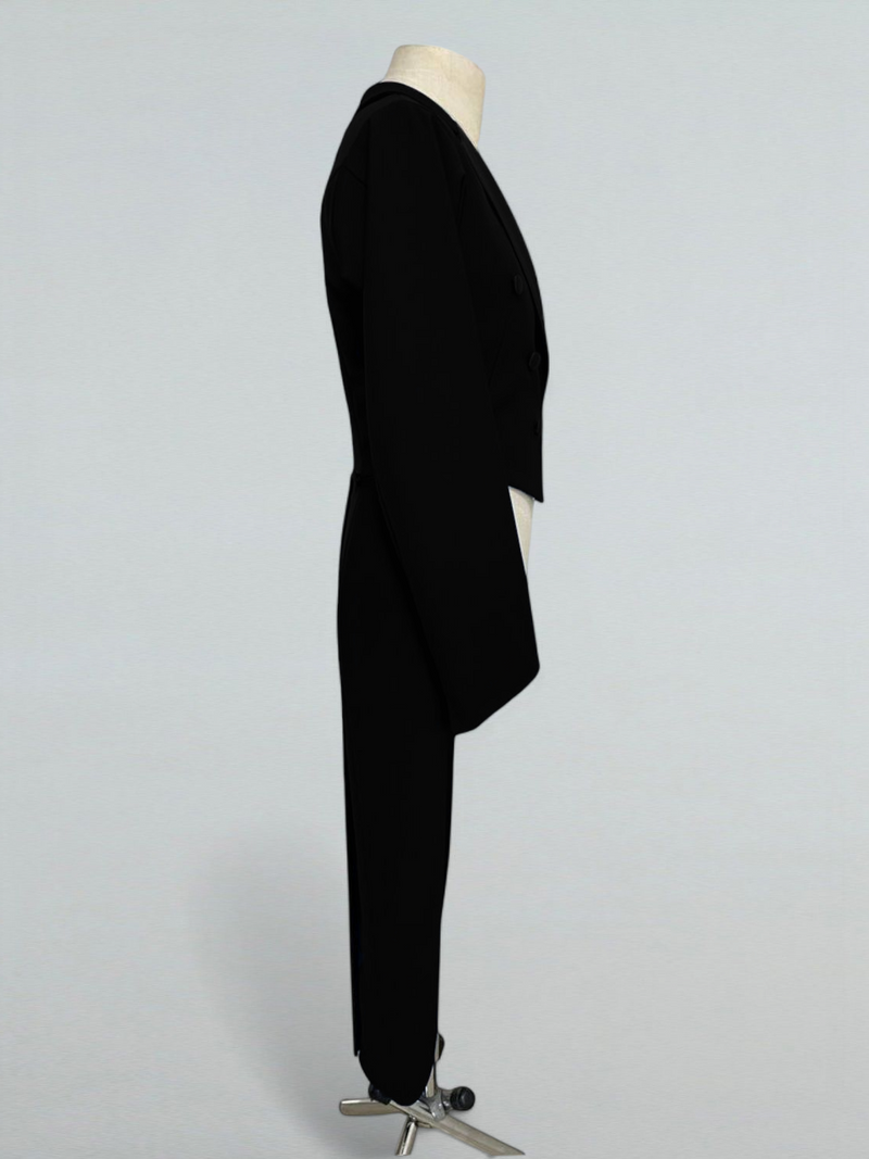 Classic Black Ballroom Dance Tailcoat