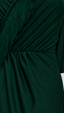 Gathered jersey waist detail