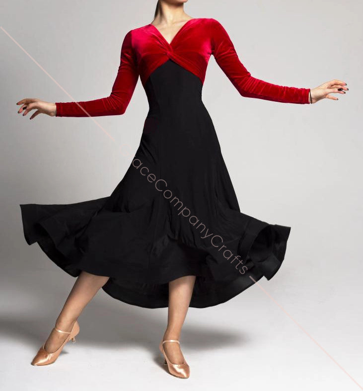 Ballroom dancing clothes. Long maxi dress for dancing