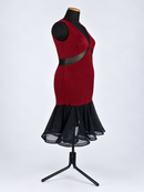 Sleeveless latin dress side angle