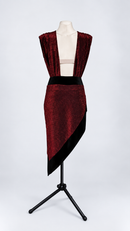 Open back latin dress back view