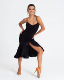 Front slit with drawstring ties