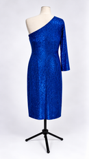 One sleeve dance dress back view