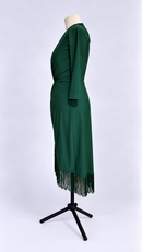 Three-quarter sleeve dress side profile
