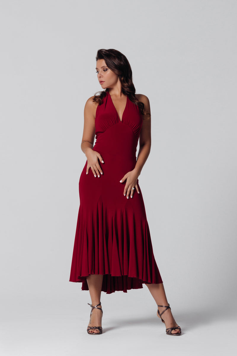 tango dress with halter neck