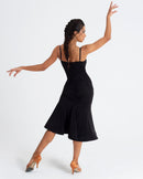 Ruched back with adjustable straps