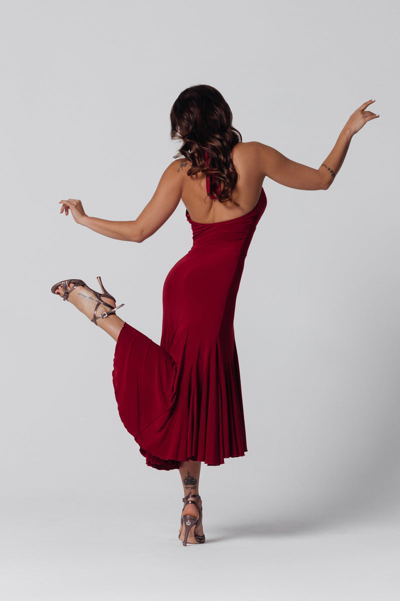 tango dress with halter neck