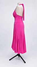 Tango dress side profile with open back