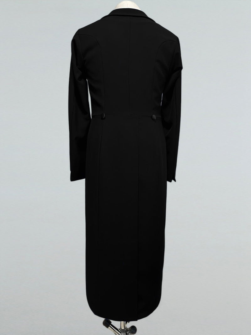 Classic Black Ballroom Dance Tailcoat