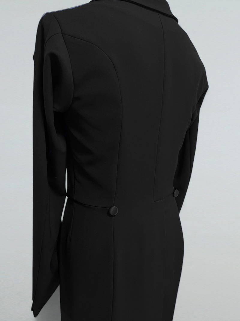 Classic Black Ballroom Dance Tailcoat