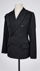 Navy men's dance blazer angled front