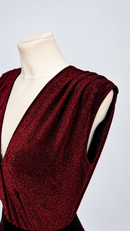 Gathered shoulder detail close-up