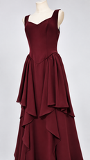 Sweetheart neckline bodice angled view