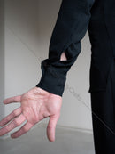 Men's dance shirt with mandarin collar