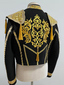 Spanish-Style Embroidered Dance Jacket with Gold Tassels
