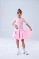Rating dress for ballroom dancing from supplex and elastic guipure