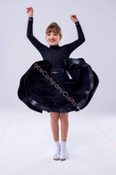 Rating supplex dress, eco-leather trim