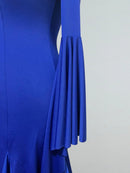blue standard dance dress