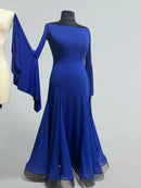 blue standard dance dress