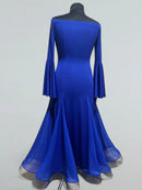 blue standard dance dress