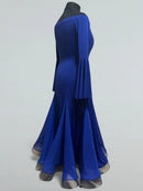 blue standard dance dress