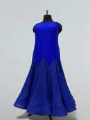Electric Blue Ballroom Dress with Removable Chiffon Wings