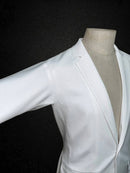 White Men's Dance Jacket – Classic Ballroom Style Blazer