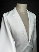 White Men's Dance Jacket – Classic Ballroom Style Blazer