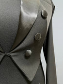 Black Tailcoat Jacket for Women – Satin Trim Dance Frac