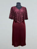 burgundy tango dress