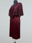 burgundy tango dress