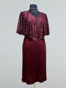 burgundy tango dress