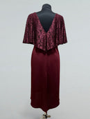 burgundy tango dress