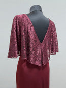 burgundy tango dress