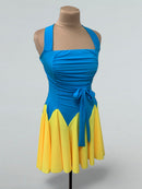 two color latin dress