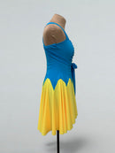 two color latin dress