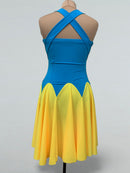 two color latin dress