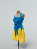 two color latin dress