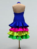 colorful latin dance costume
