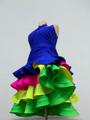 colorful latin dance costume