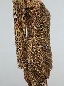 leopard latin practice dress