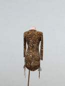leopard latin practice dress