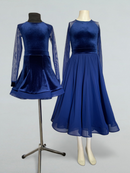 royal blue girls ballroom dress