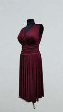 burgundy ballroom practice dress