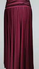 burgundy ballroom practice dress