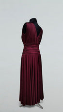 burgundy ballroom practice dress