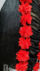 latin skirt with flowers
